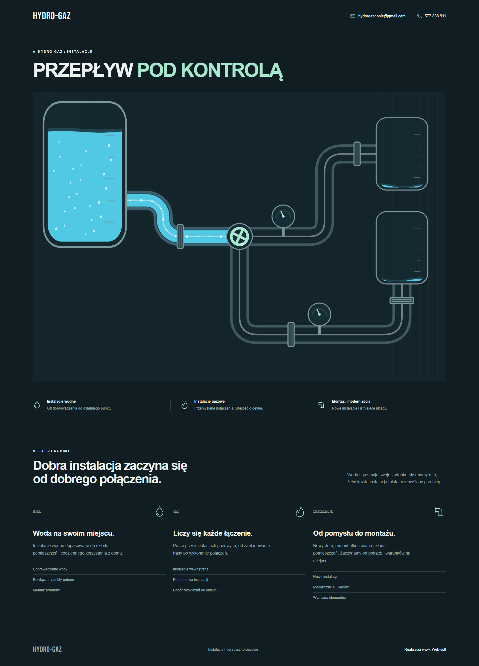 Zrzut ekranu strony hydrogaz.web-soft.pl